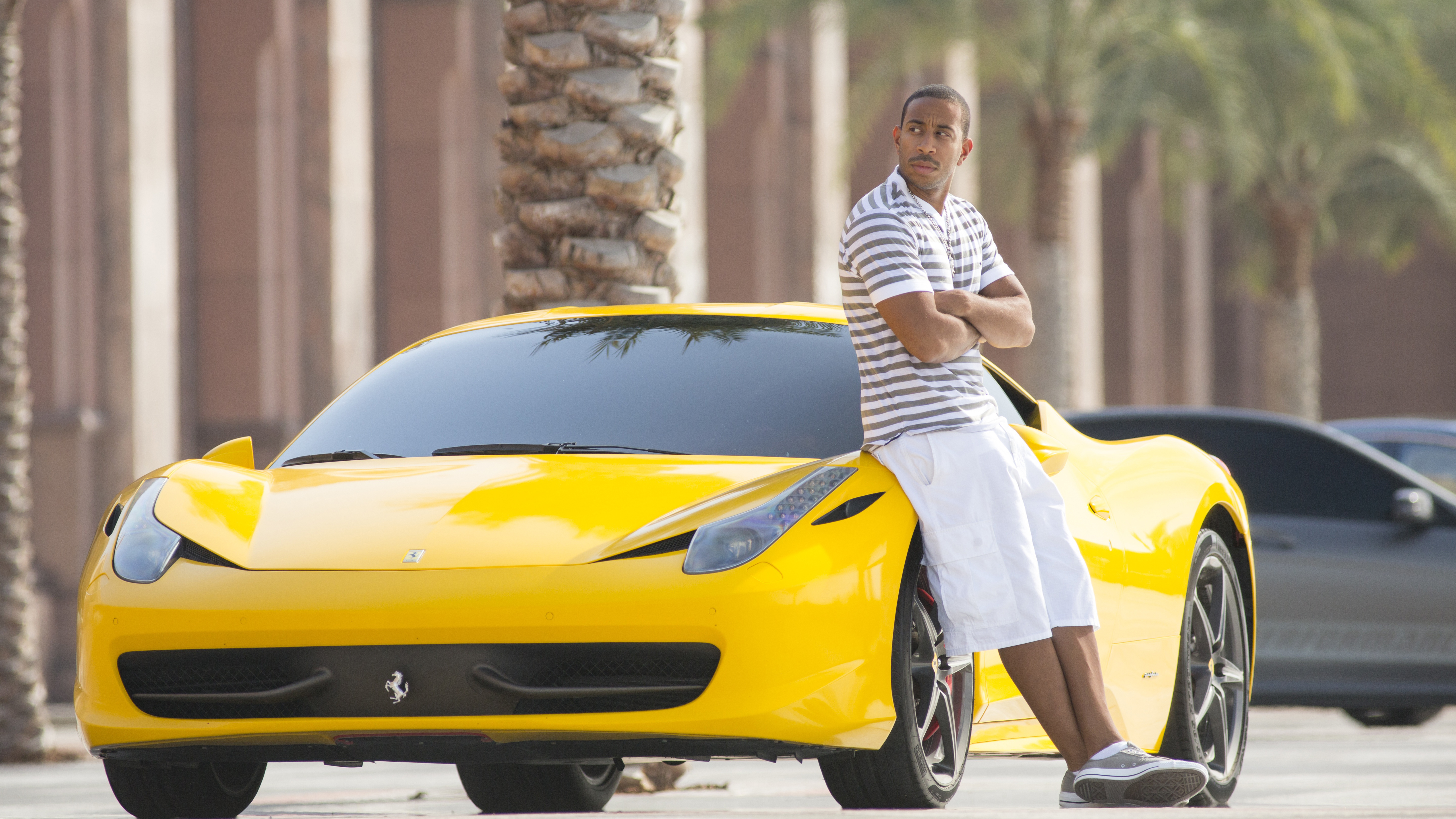 Ludacris Tej Is Leaning On Yellow Car K K HD Fast And Furious