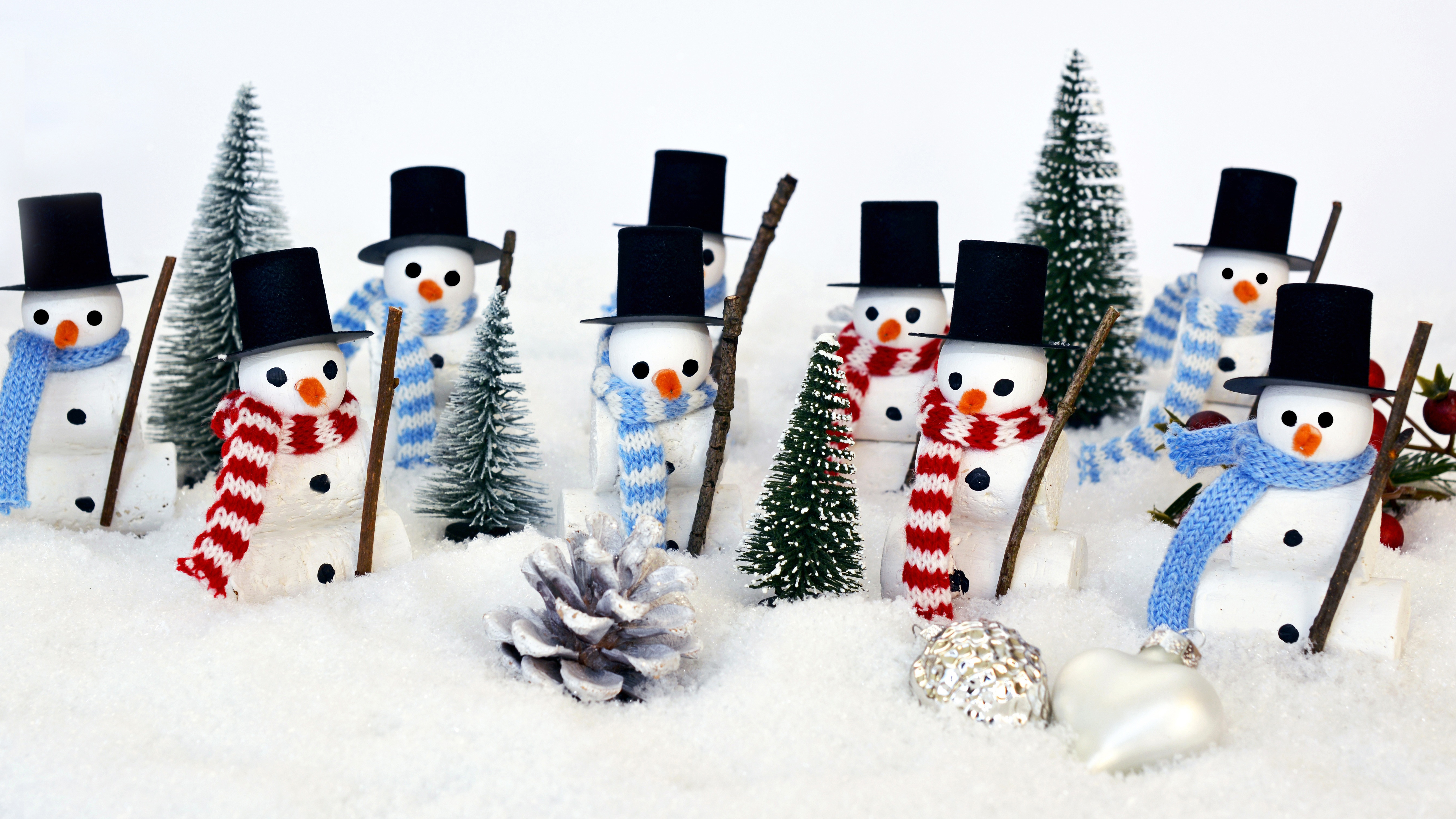 Christmas Figurine Snowman Toys On Snow K K HD Snowman