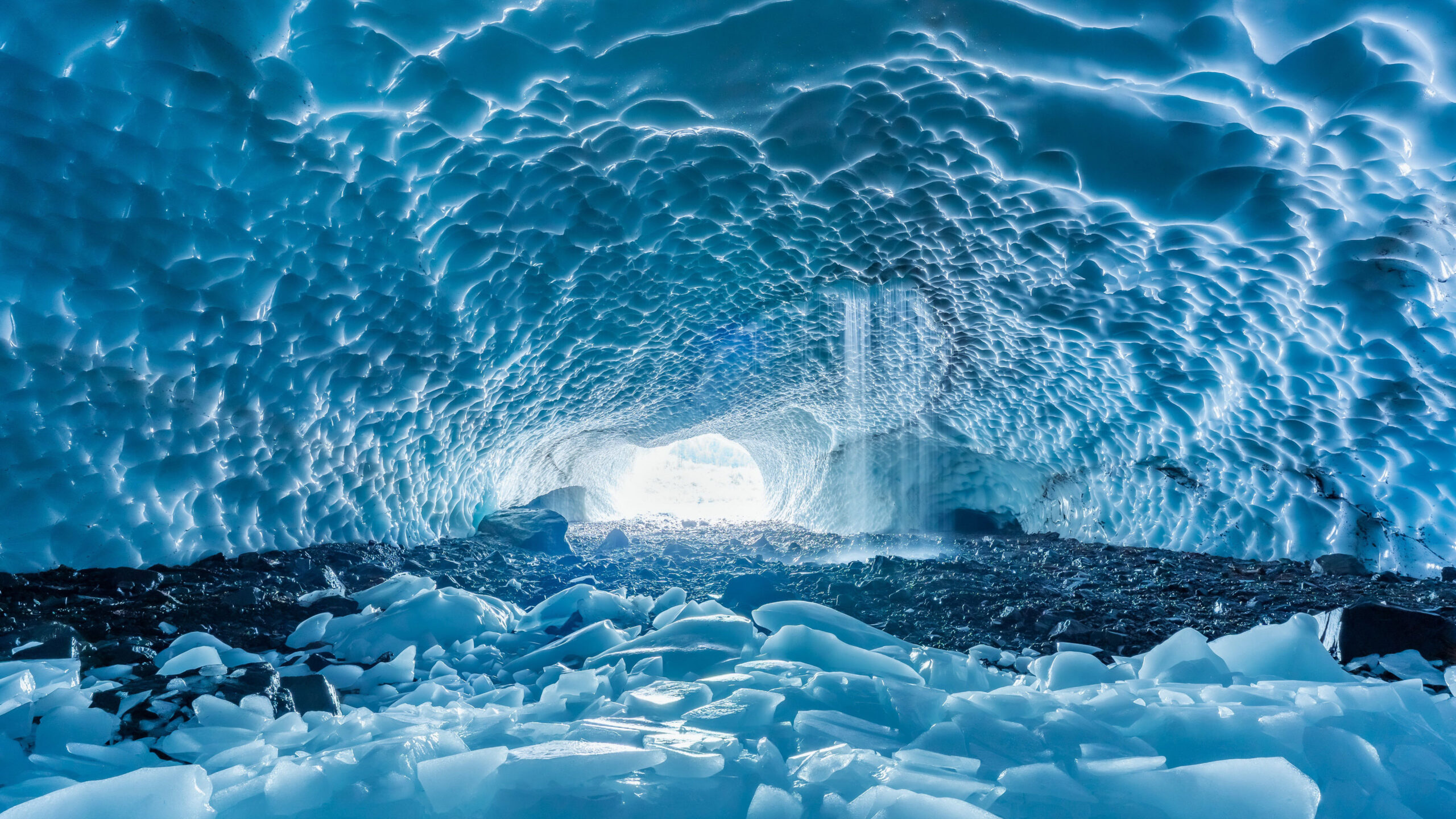 Iceberg Glacier Frozen Water Cave K HD Winter