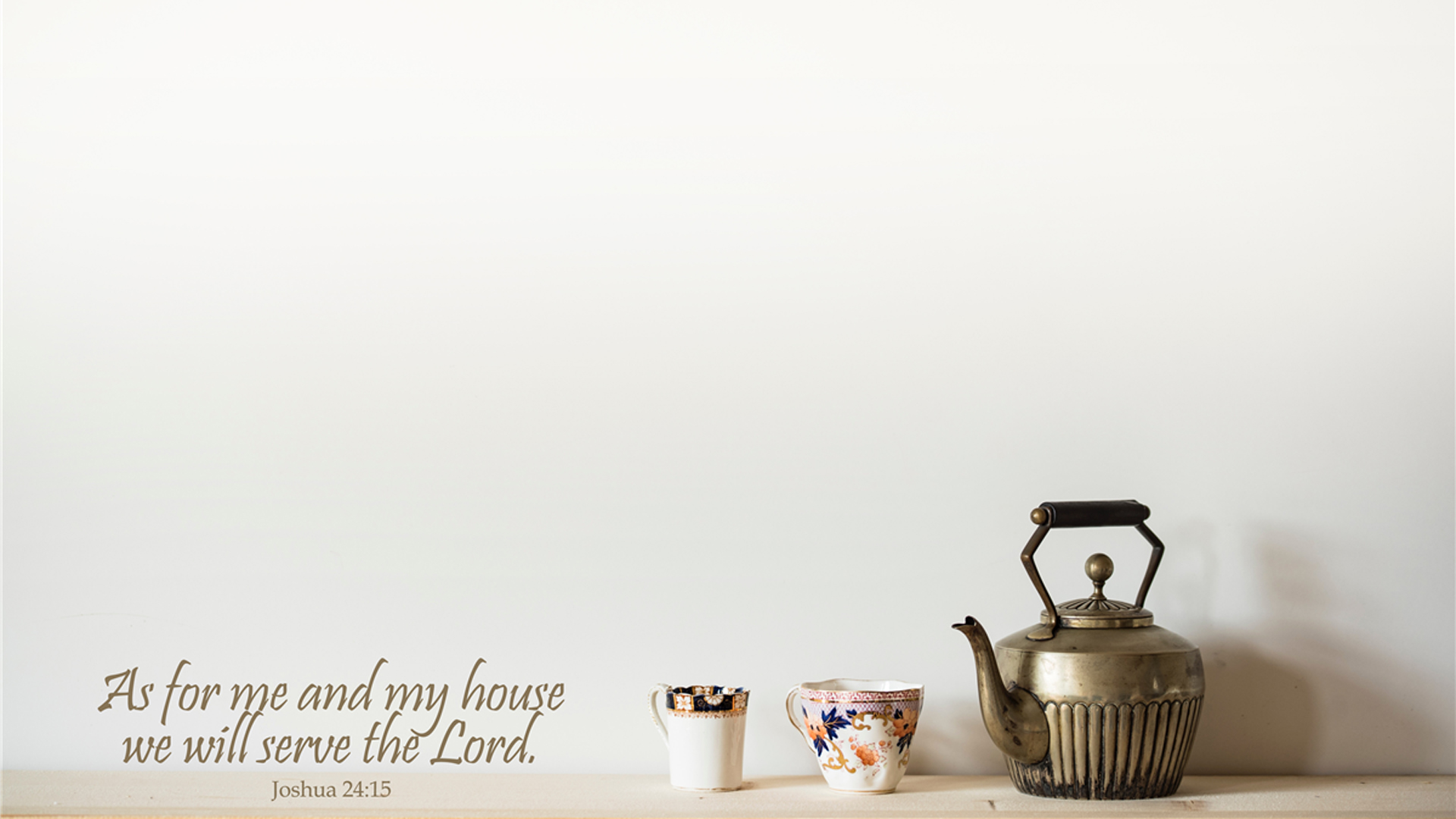 As For Me And My House We Will Serve The Lord HD Bible Verse