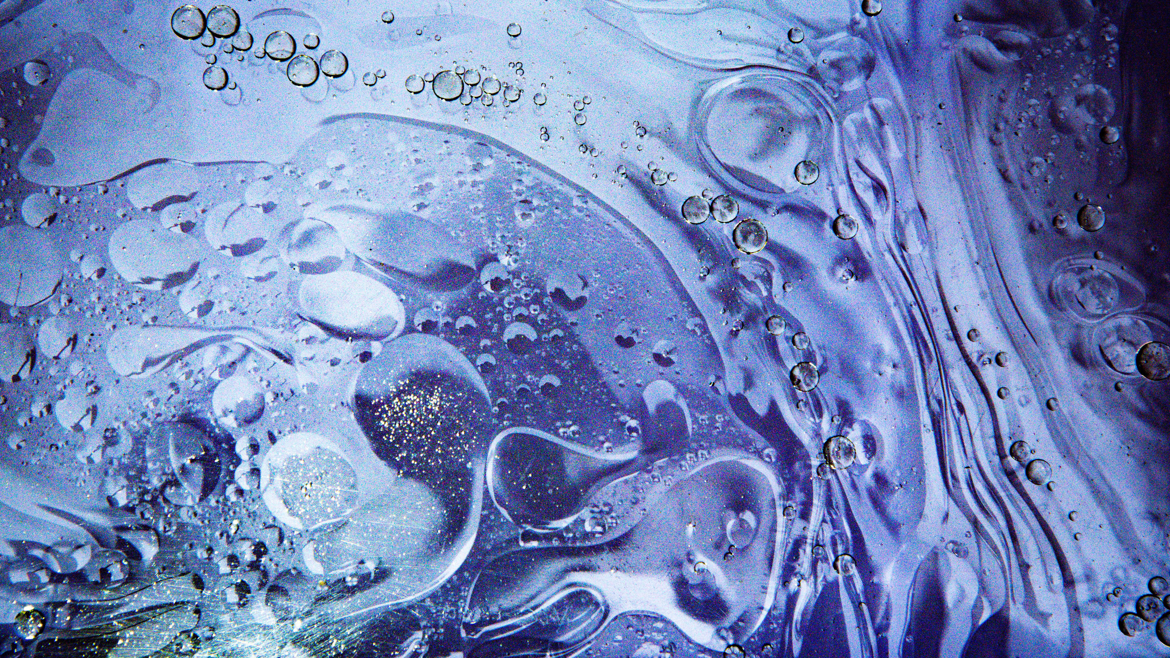 Water Liquid Bubbles Glitter K HD Abstract