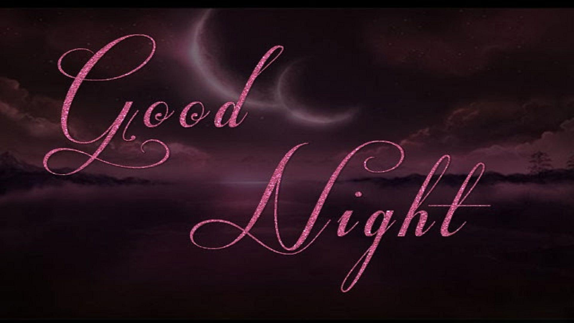 Good Night Word In Nature Wallpaper HD Good Night