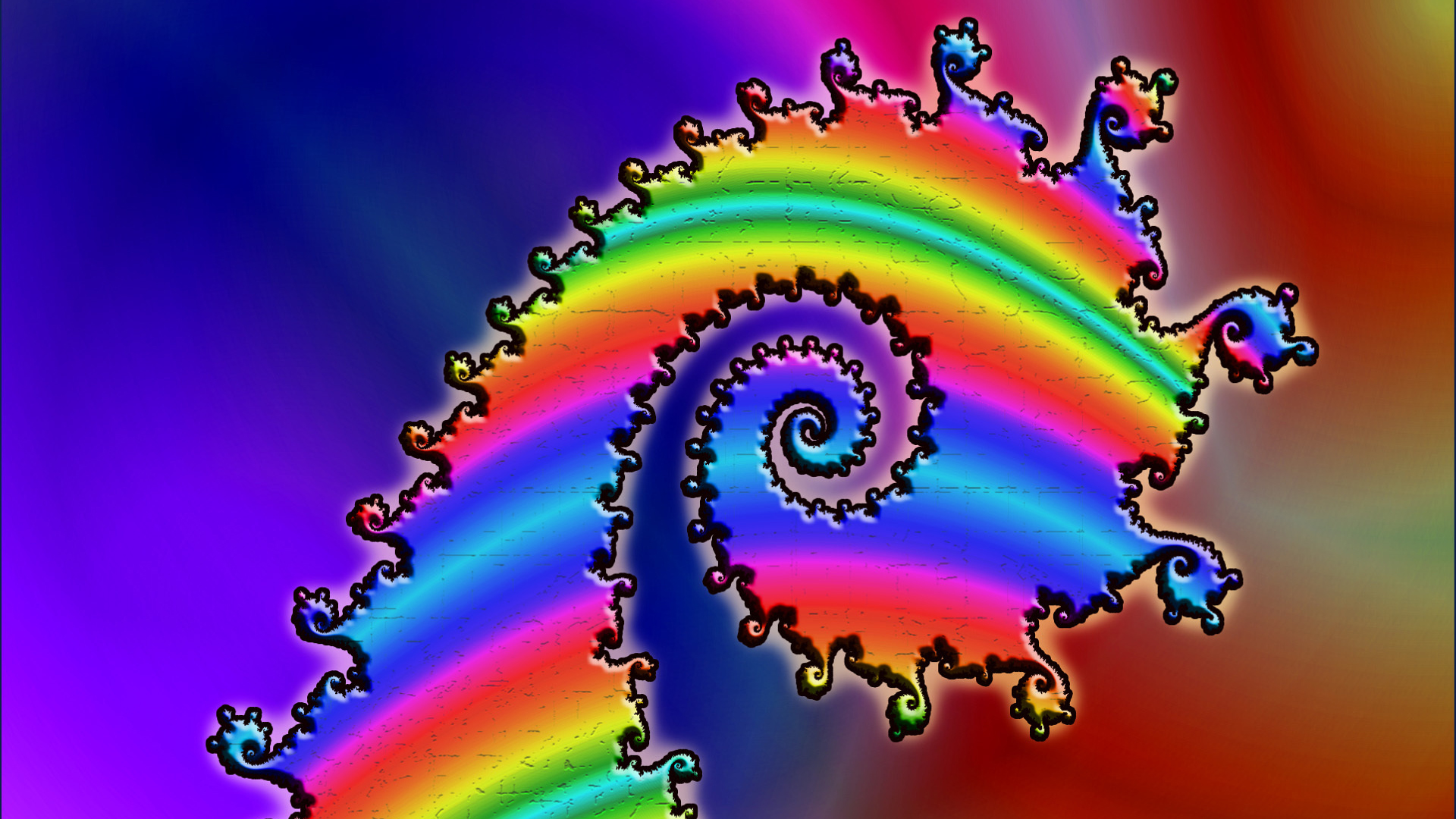 Rainbow Freaky Fractal HD Trippy