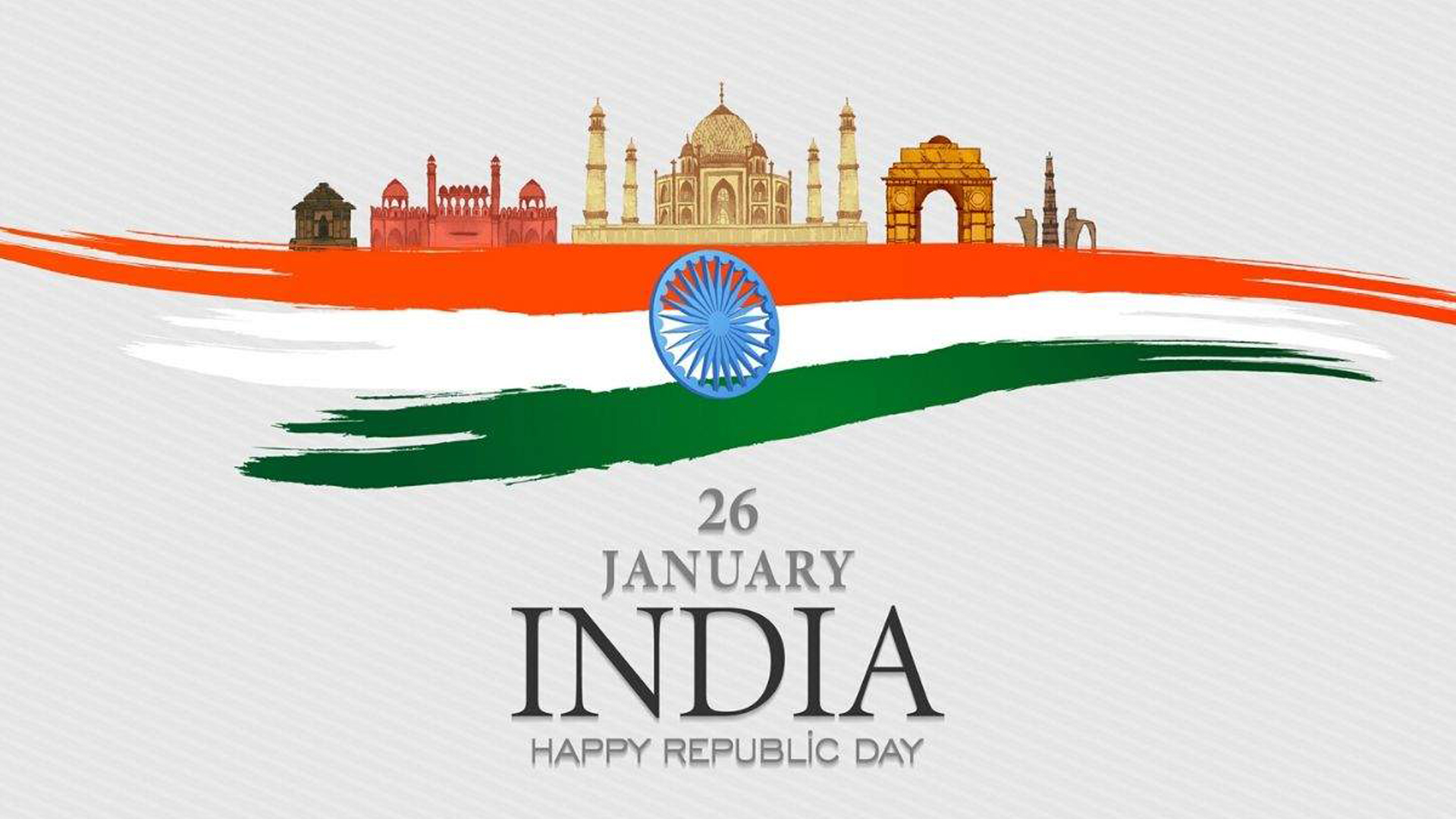 Taj Mahal Red Fort th January Indian Republic Day Celebration Flag Creative HD Republic Day