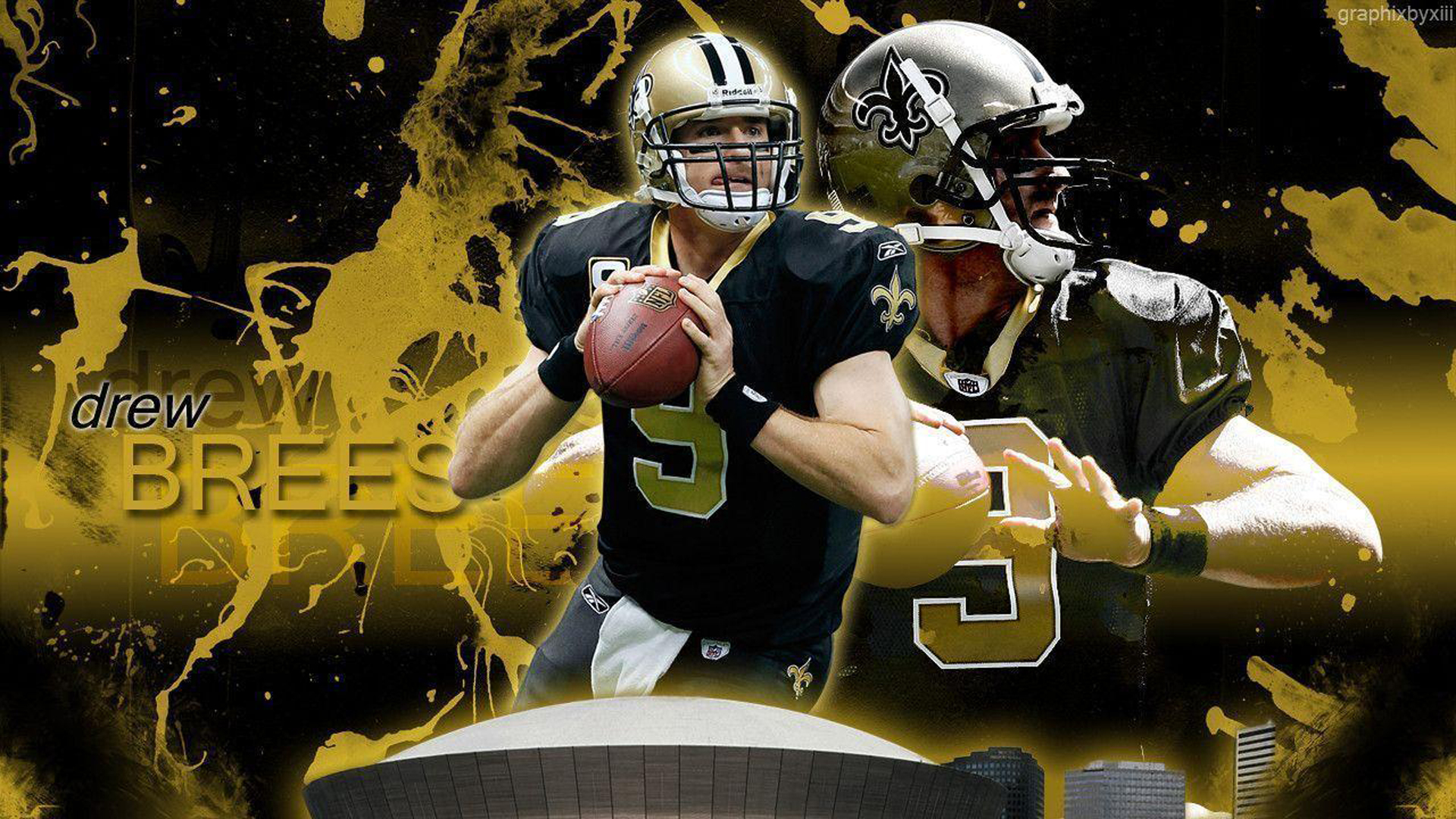 Two Images Of Drew Brees HD Drew Brees