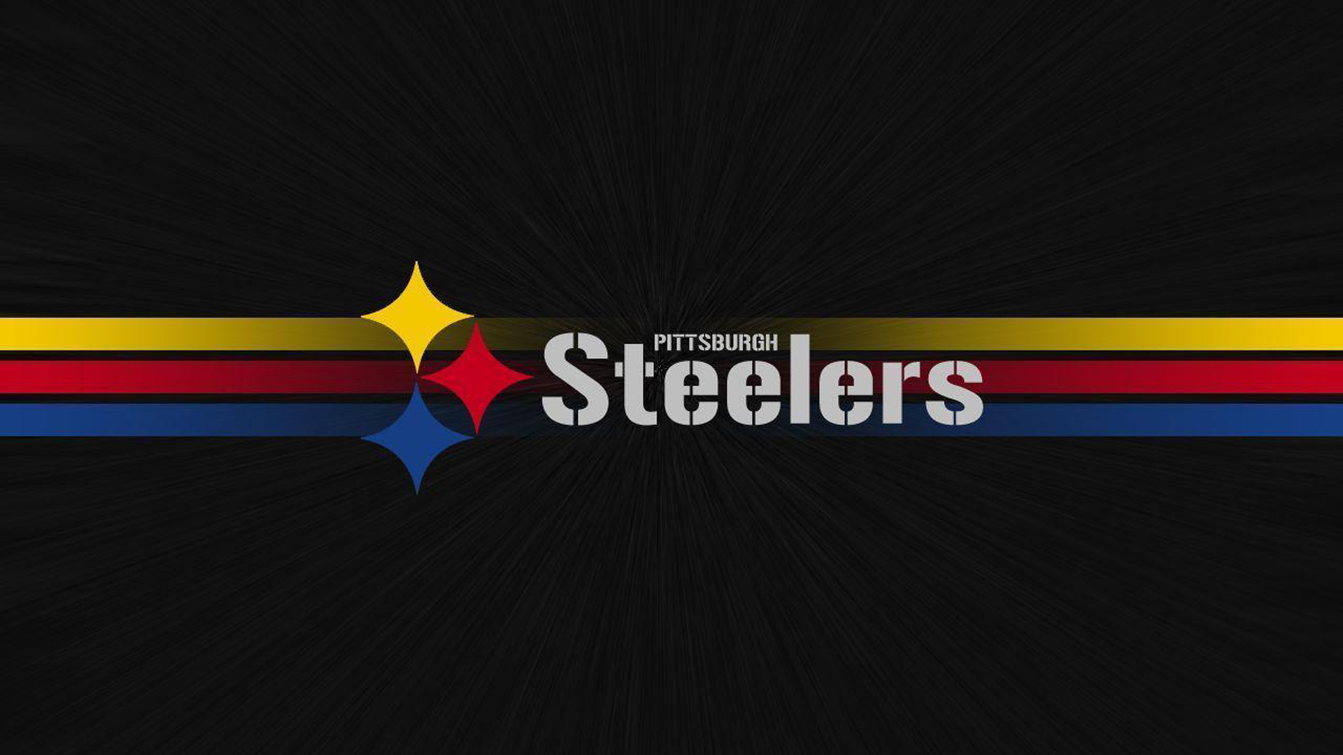 Pittsburgh Steelers With Yellow Red And Blue Lines HD Steelers