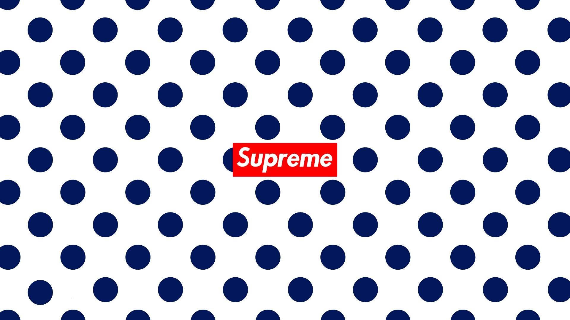 Blue Rounds White Wallpaper Supreme Logo HD Supreme