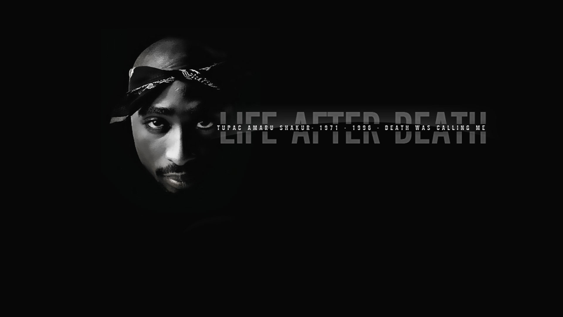 Pac Tupac In A Black Wallpaper HD
