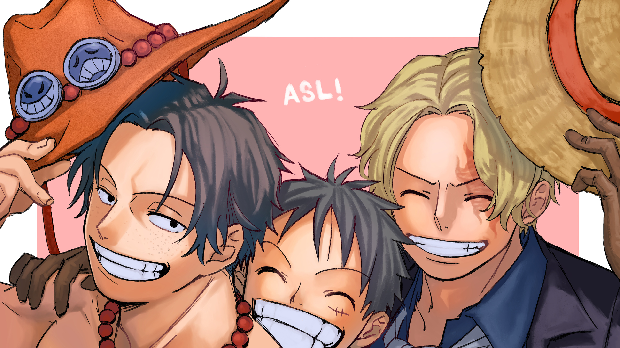 Monkey D Luffy One Piece Two Years Later Portgas D Ace Sabo HD One Piece