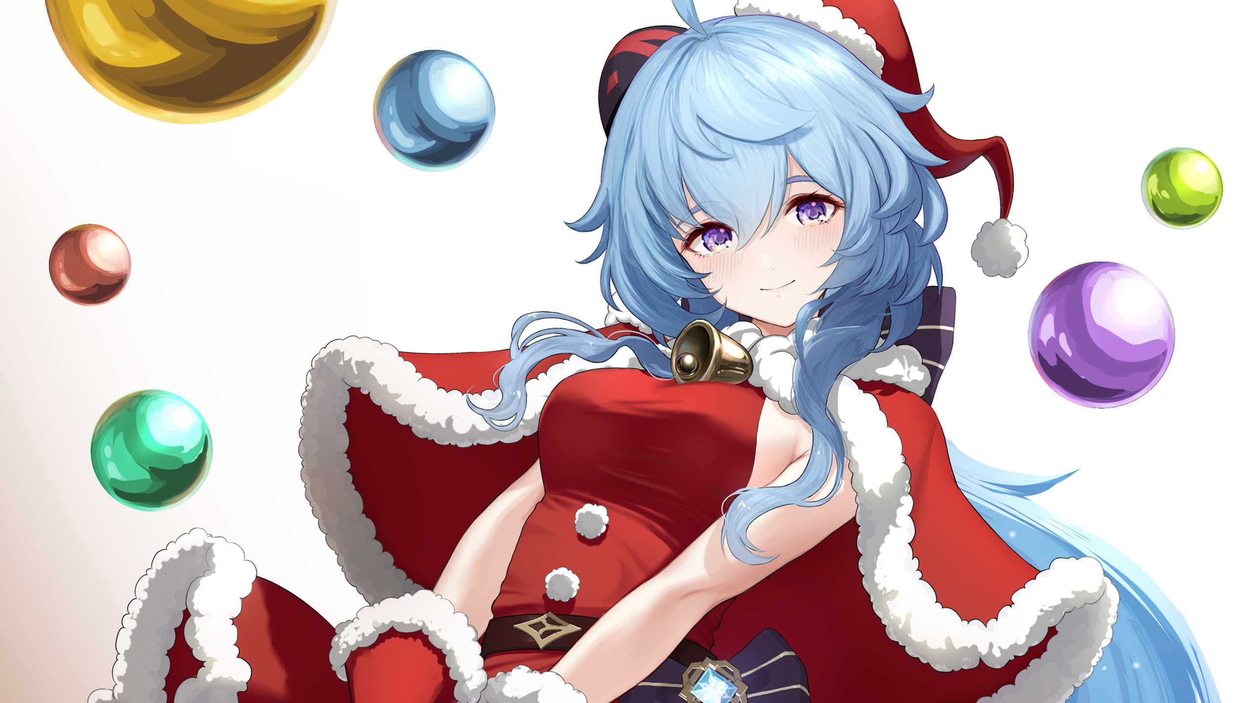 Ganyu With Santa Claus Dress HD Genshin Impact