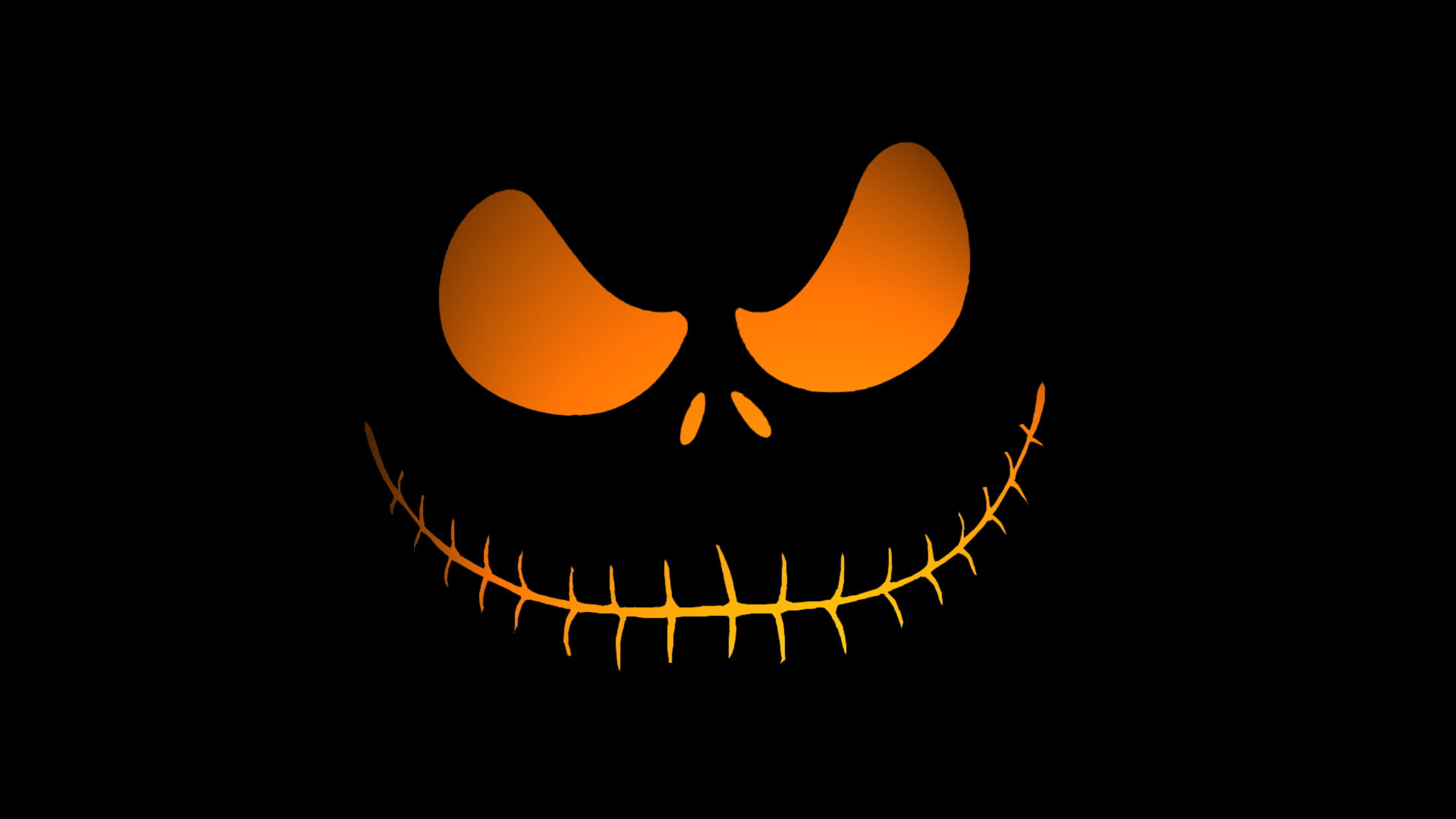 Jack Skellington Digital Halloween With Black Wallpaper K HD