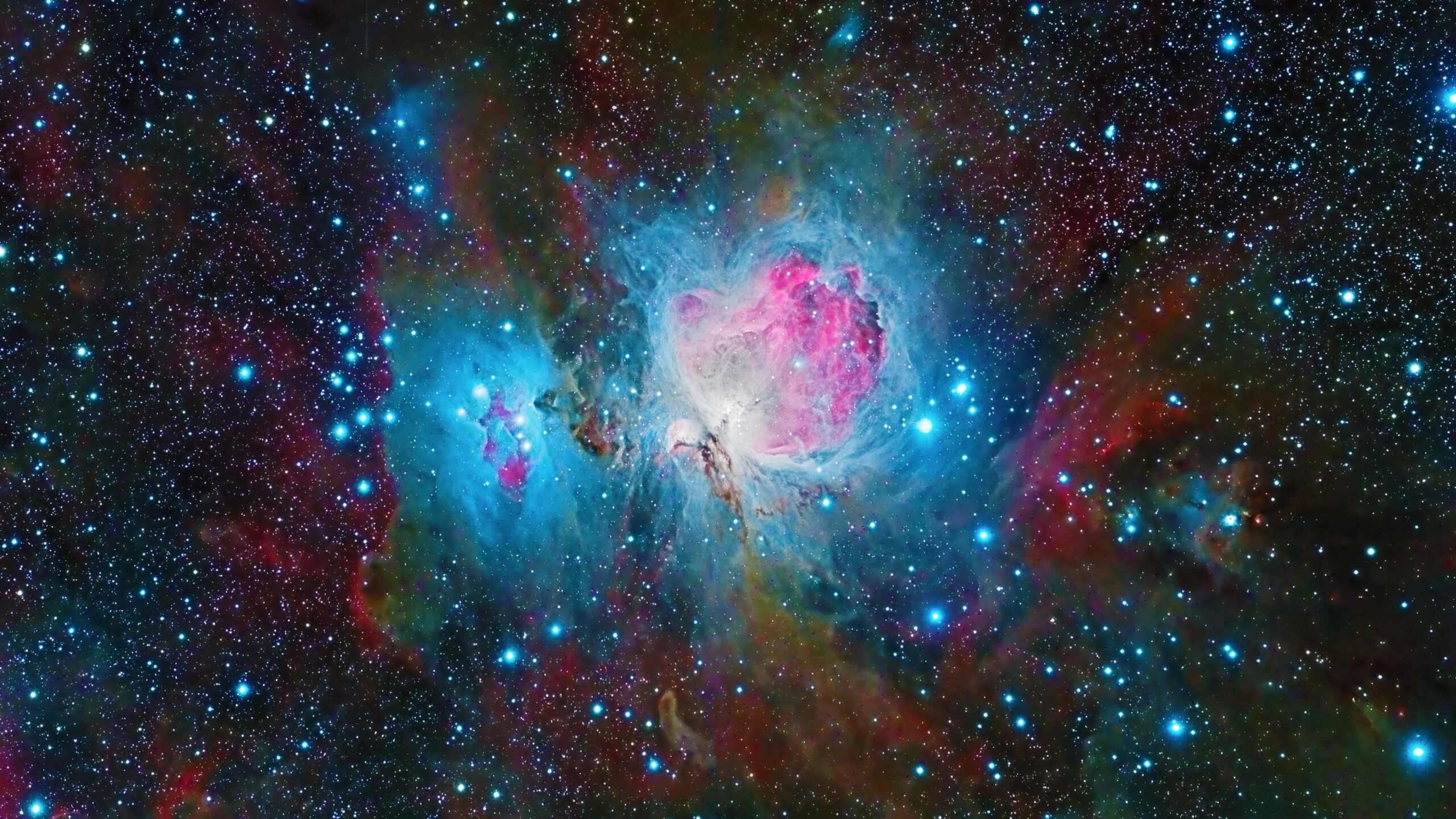 Galaxy Colorful Stars Glare Orion Nebula Space K HD Galaxy
