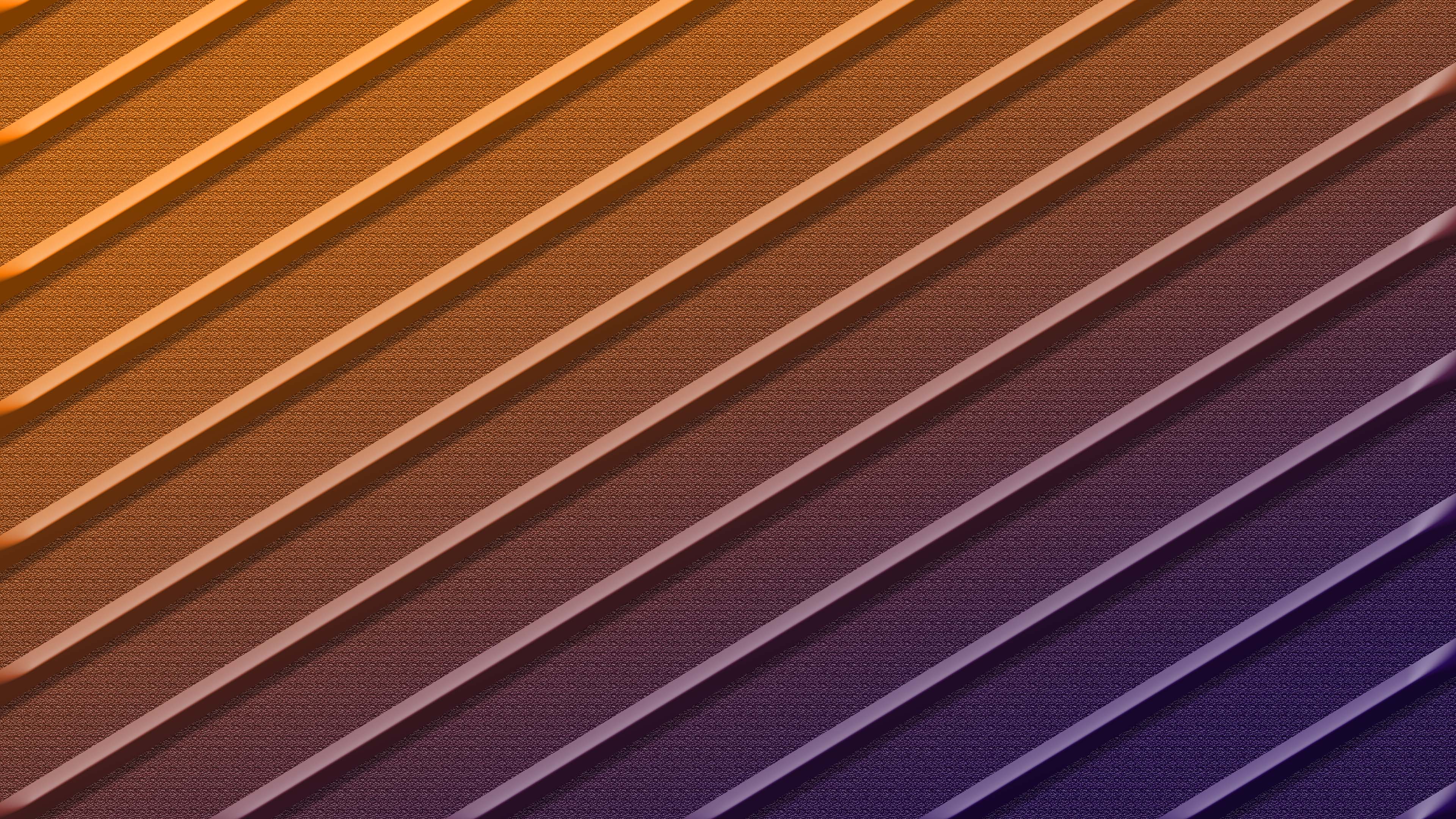 Orange Purple Stripes K HD Abstract