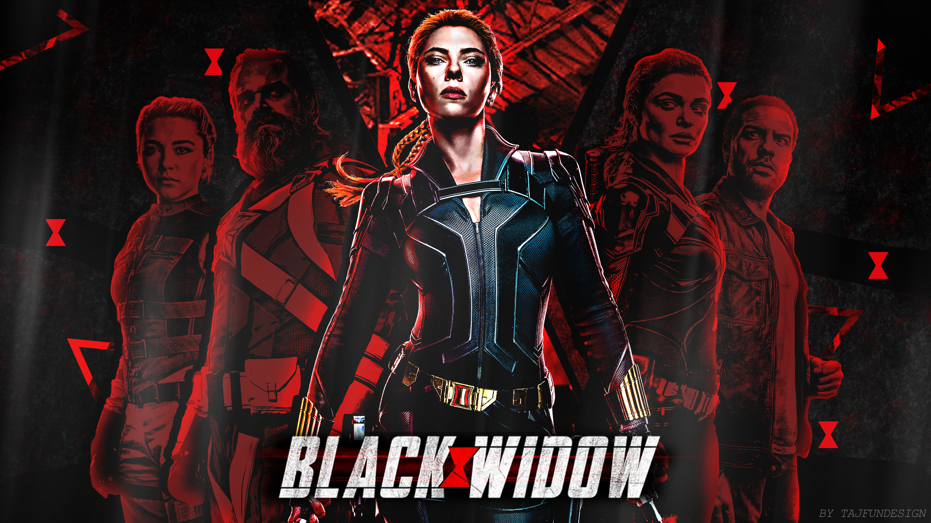 Scarlett Johansson Florence Pugh Rachel Weisz David Harbour K HD Black Widow