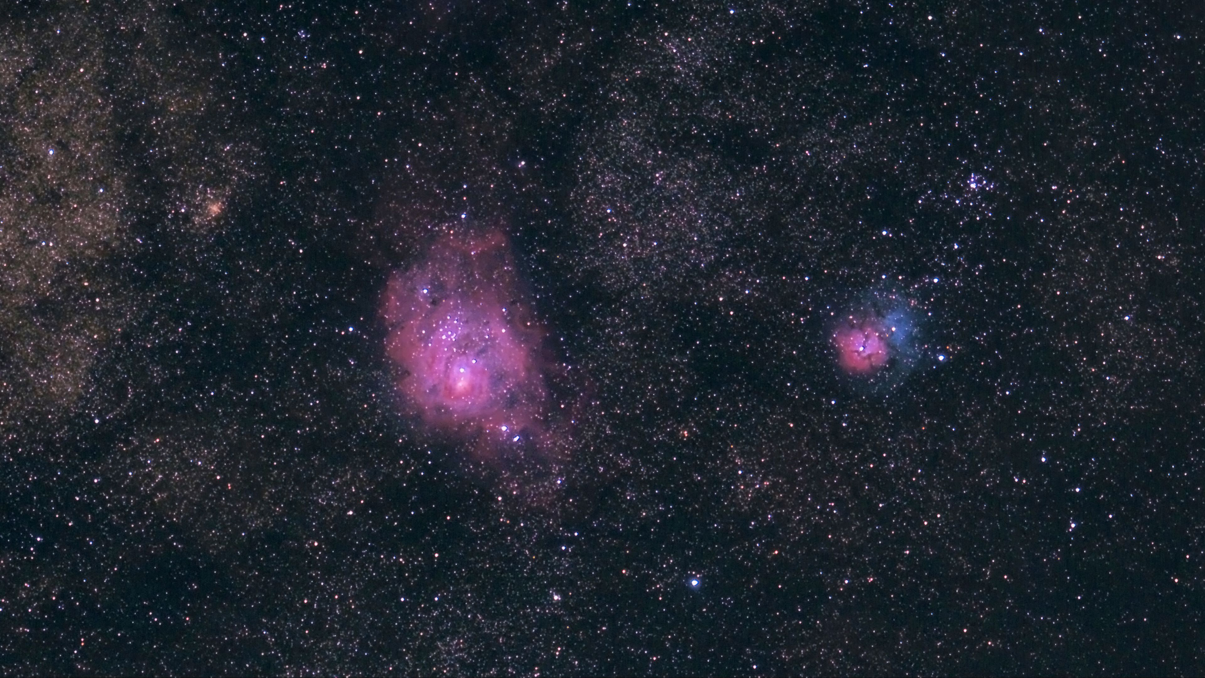 Galaxy Space Lagoon Nebula Glare Stars Sky K HD Space