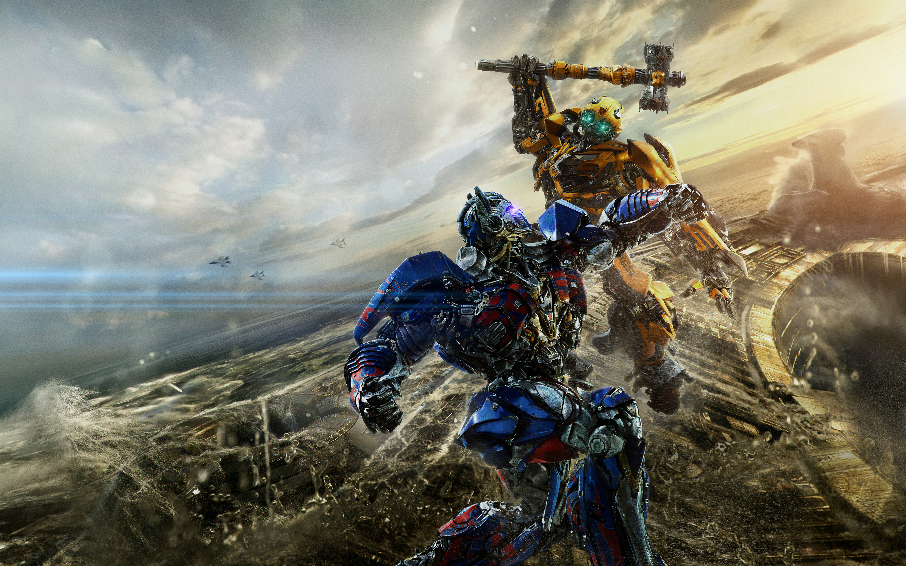 Bumblebee vs Optimus Prime Transformers The Last Knight K
