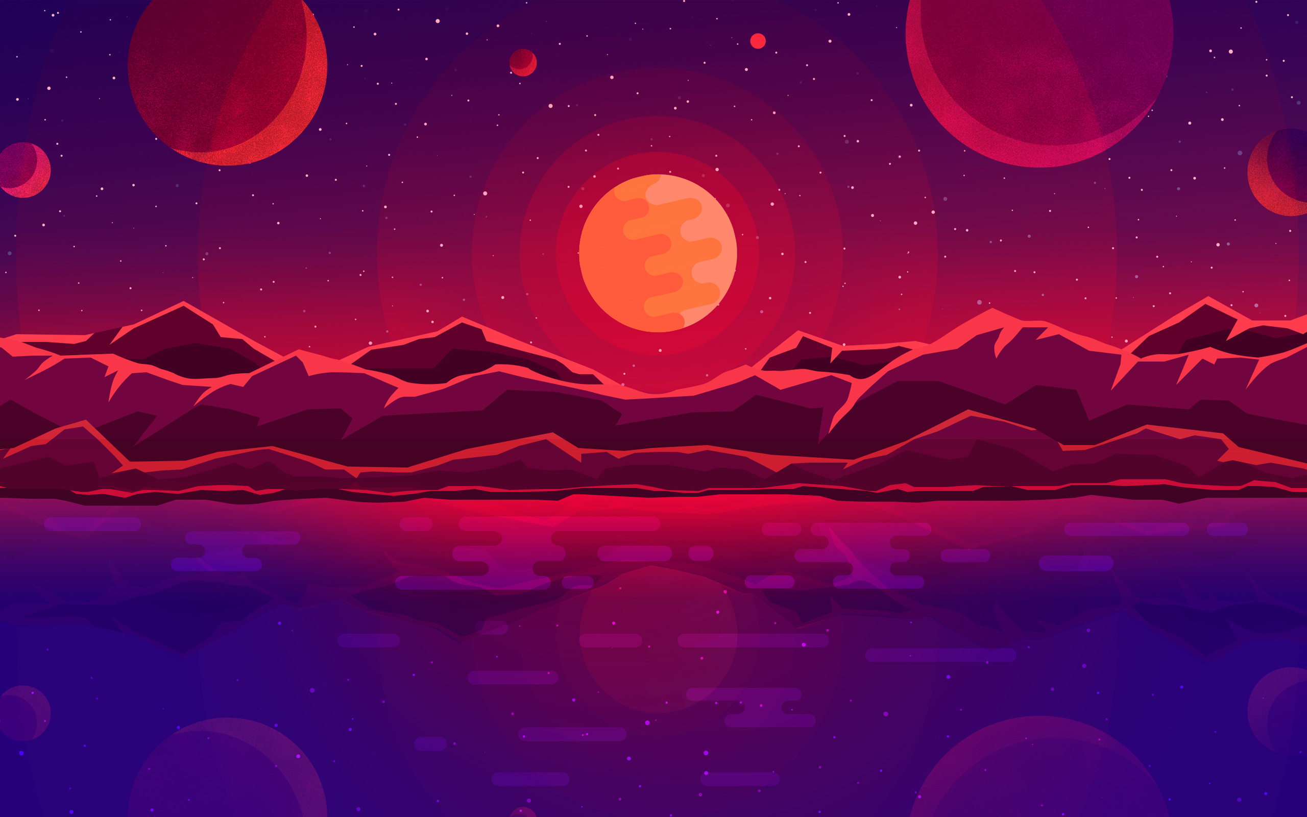 Sunset Planets HD