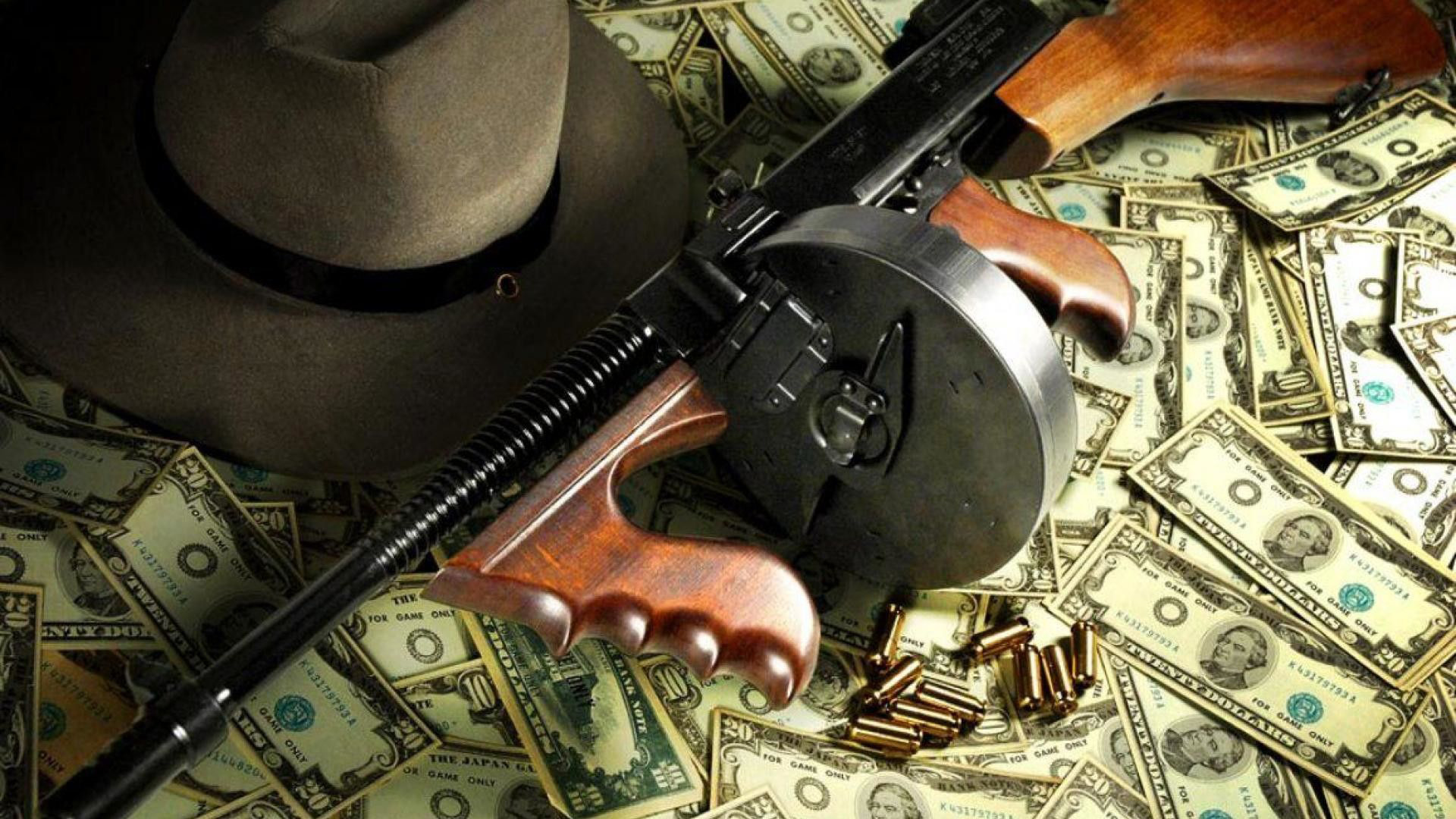 Gangster Gun Money Hat HD Gangster