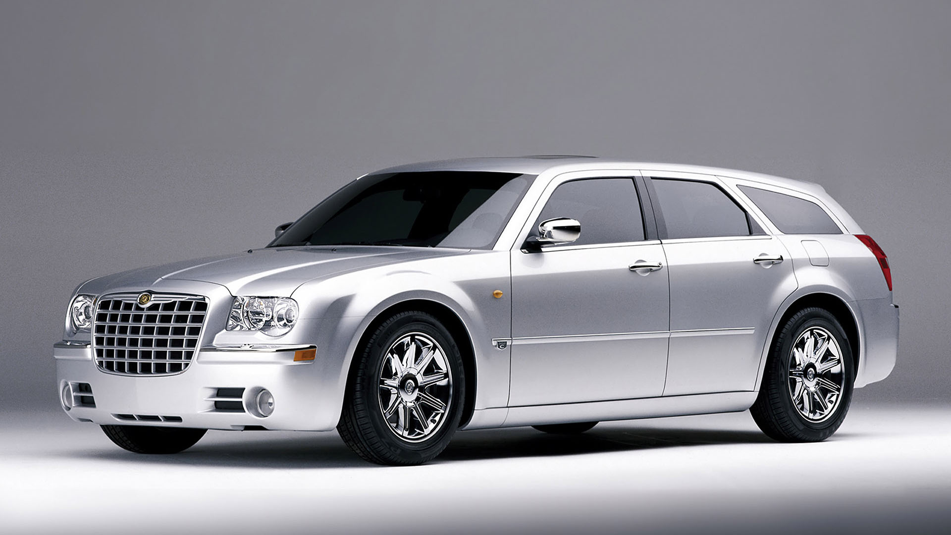 Chrysler C Touring Concept Car Full-Size Luxury Silver Car Station Wagon HD