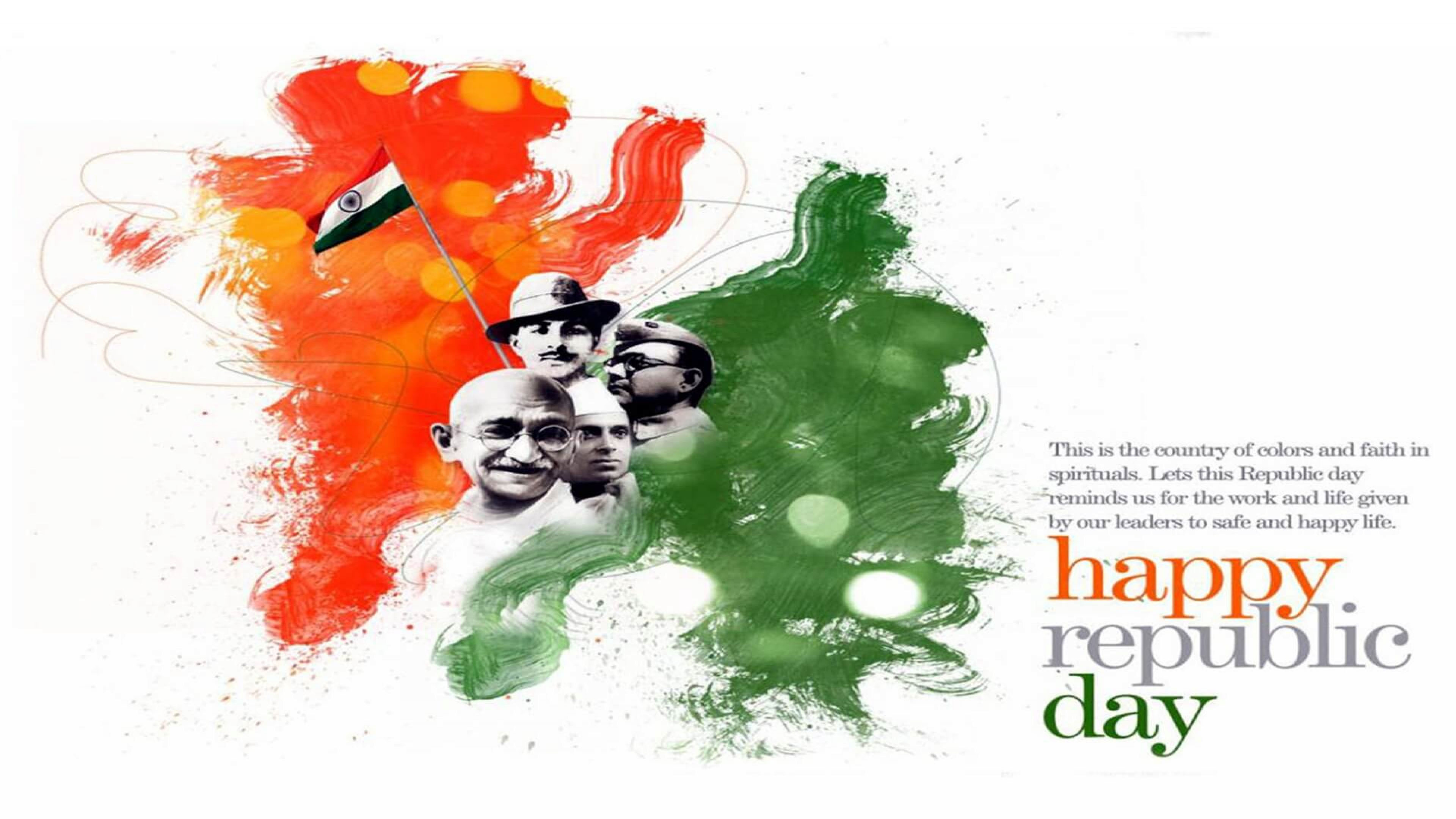 National Leaders In Flag Wallpaper K HD Republic Day