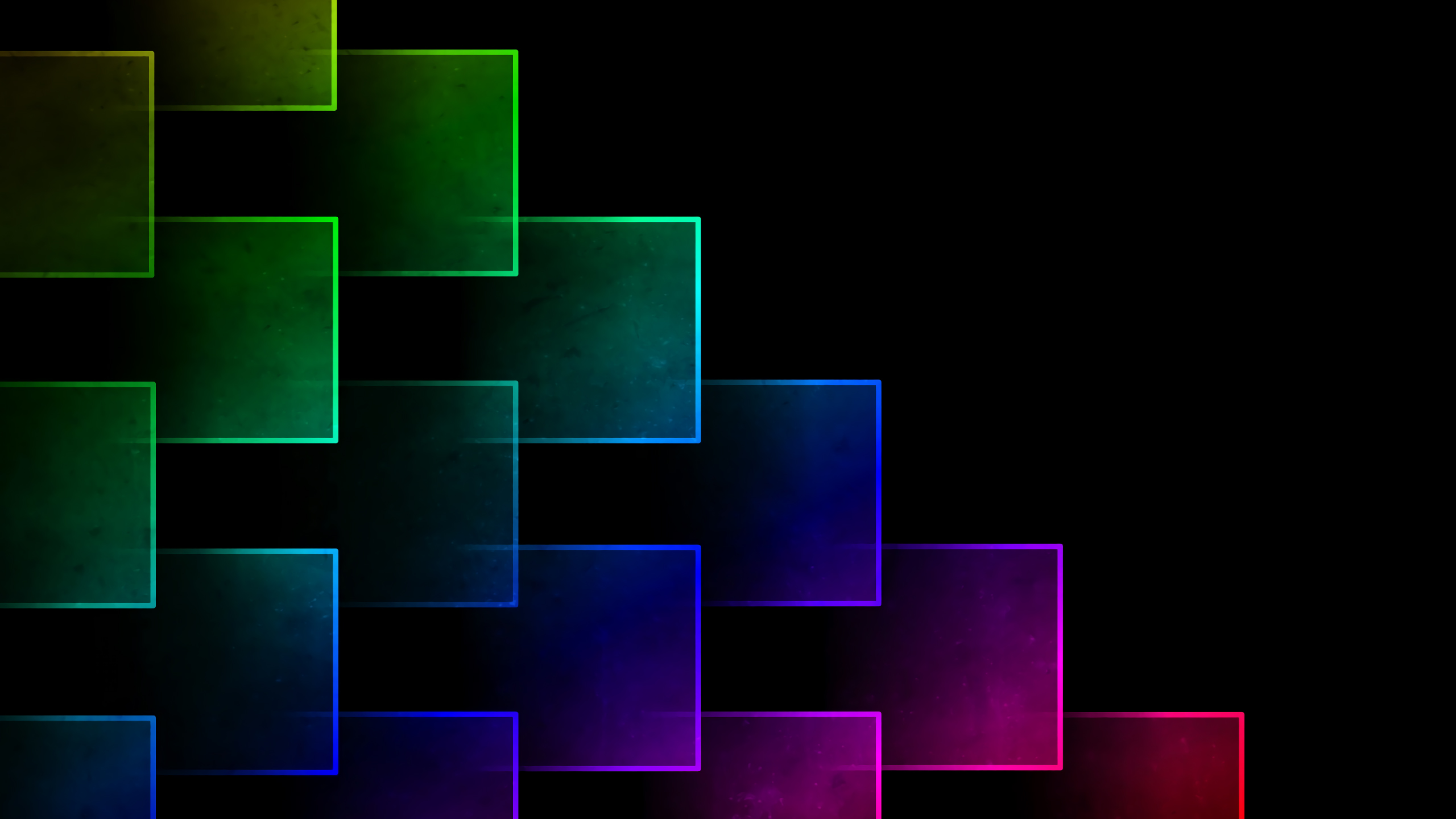 Colorful Geometric Shapes Squares Black Wallpaper HD Abstract