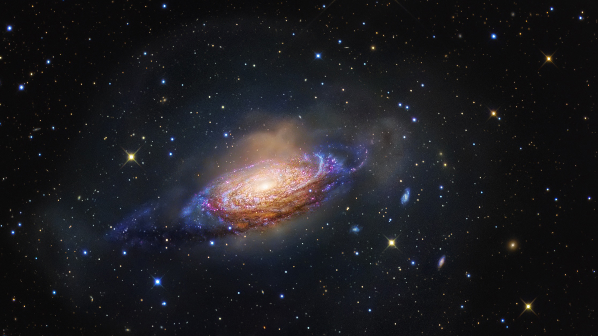 Colorful Galaxy Space Glittering Stars HD Galaxy