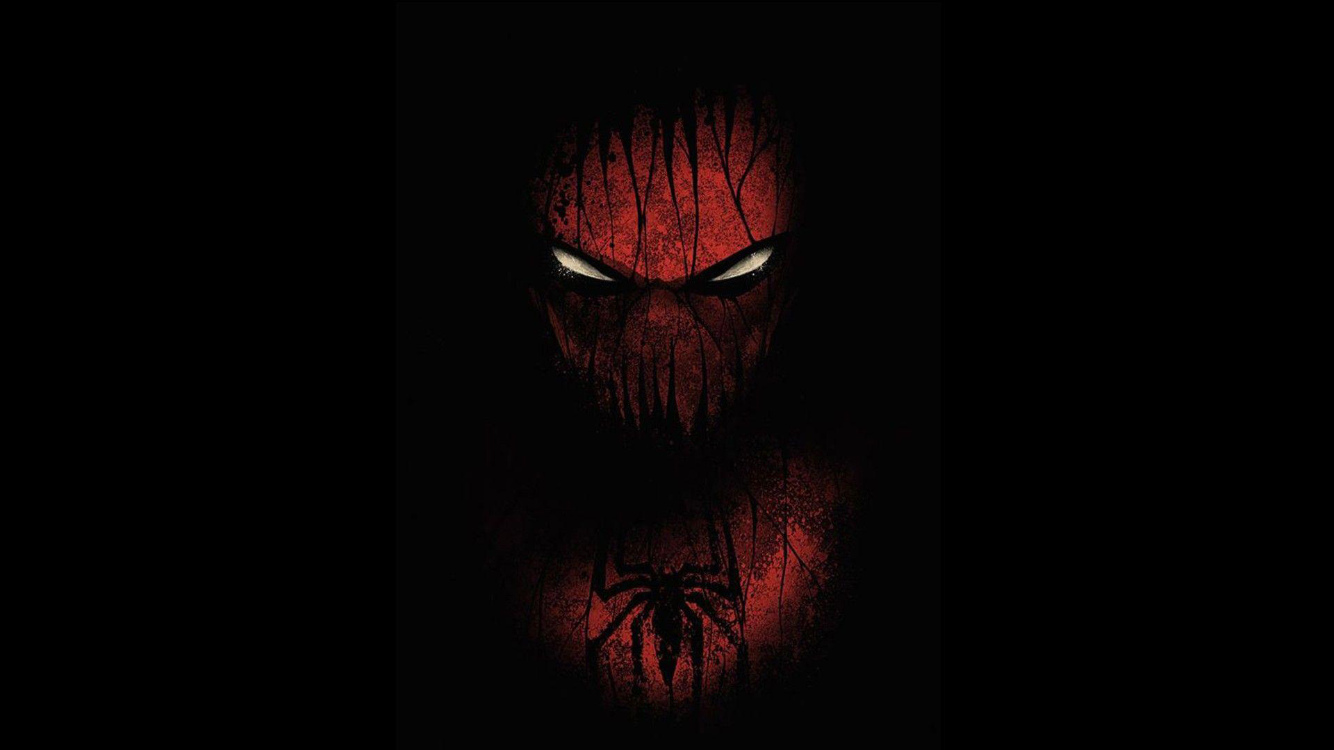 Red Spider Face Mask In Black Wallpaper HD Badass