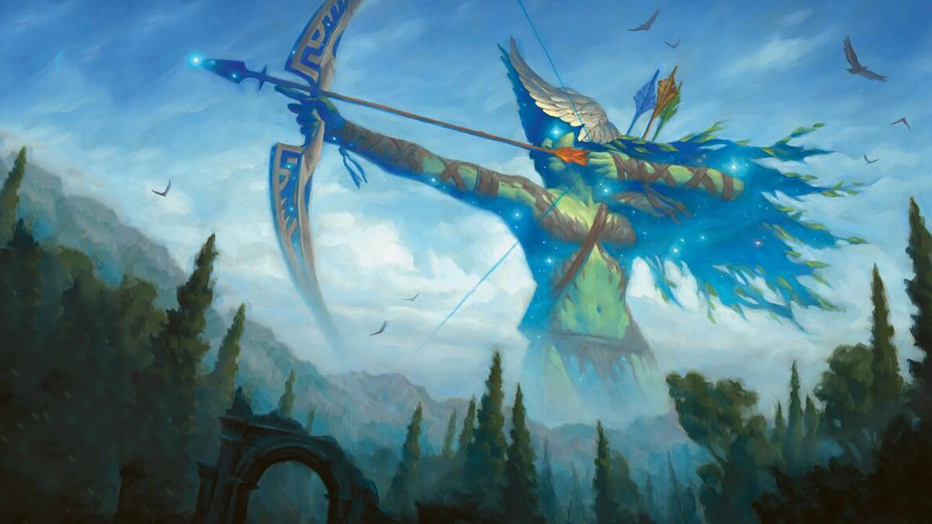 Warrior With Bow And Arrow HD Magic The Gathering