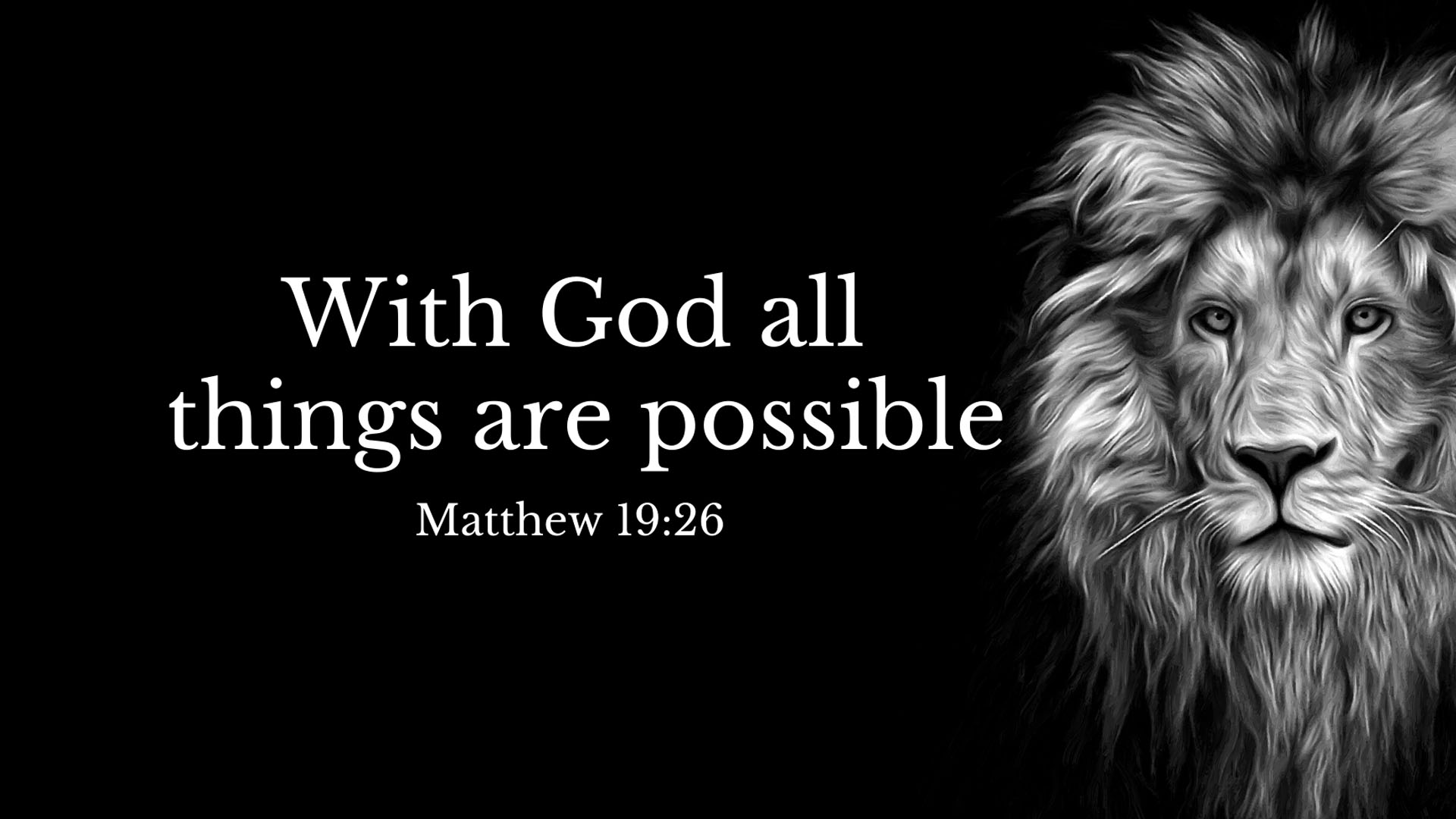 With God All Things Are Possible HD Jesus