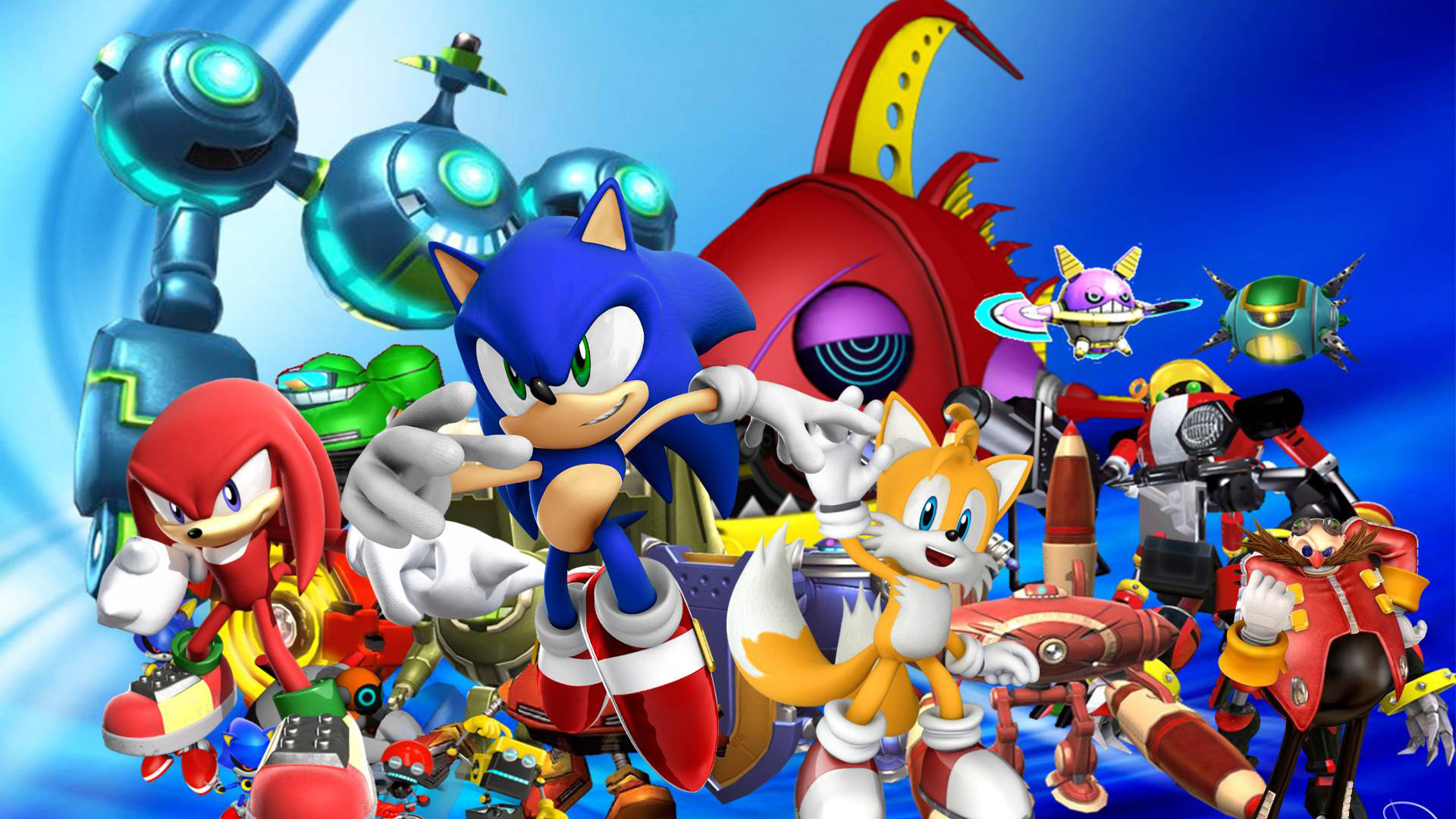 Sonic the Hedgehog Knuckles the Echidna Amy Rose Super Smash Bros Brawl HD Sonic