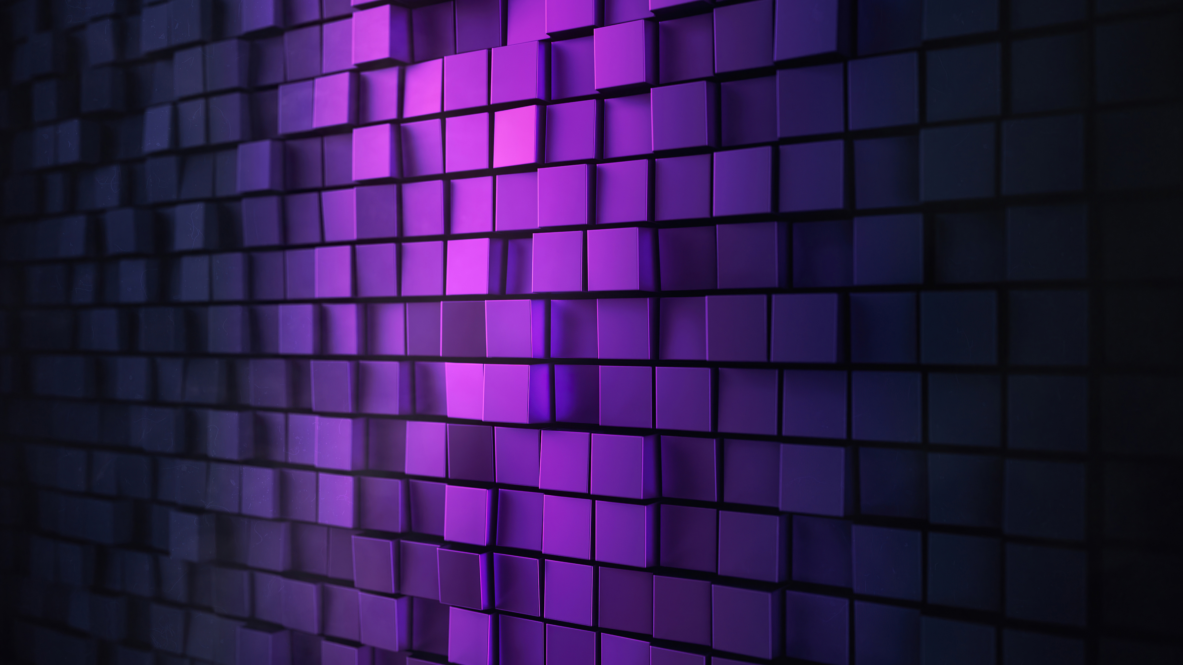 Cubes Abstract K HD Purple