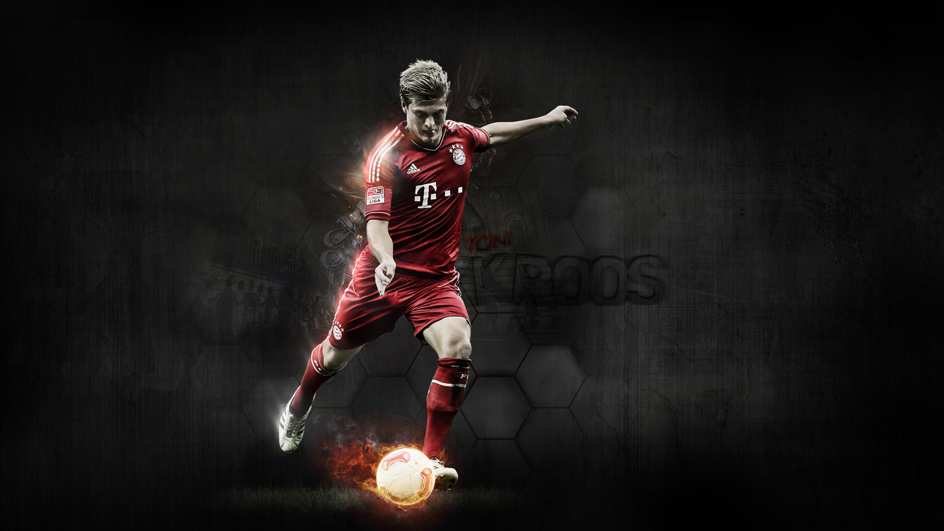 FC Bayern Munich Black Wallpaper HD Toni Kroos