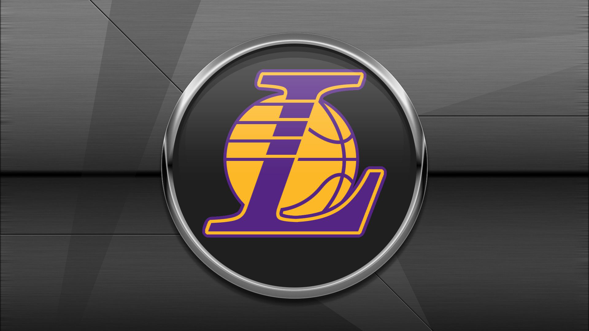 Lakers Logo In Black Wallpaper HD Lakers