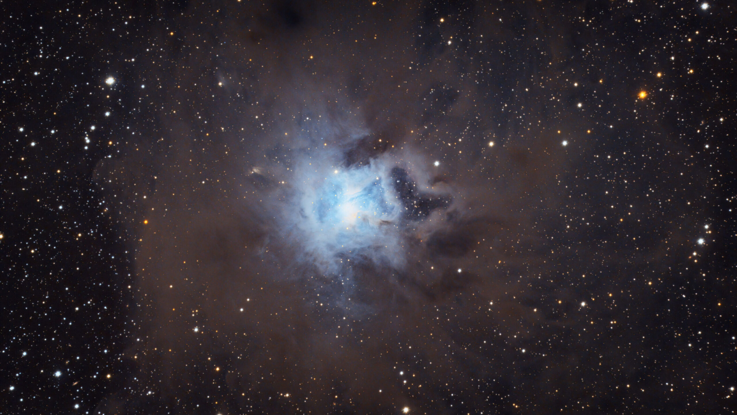 Space Iris Nebula Glow Stars Black Sky K HD Space