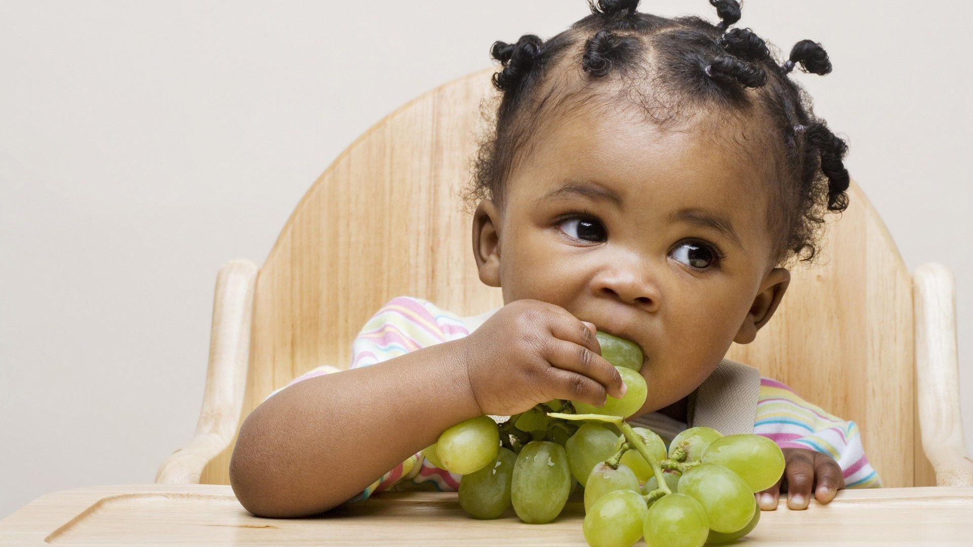 Black Baby Is Eating Grapes HD
