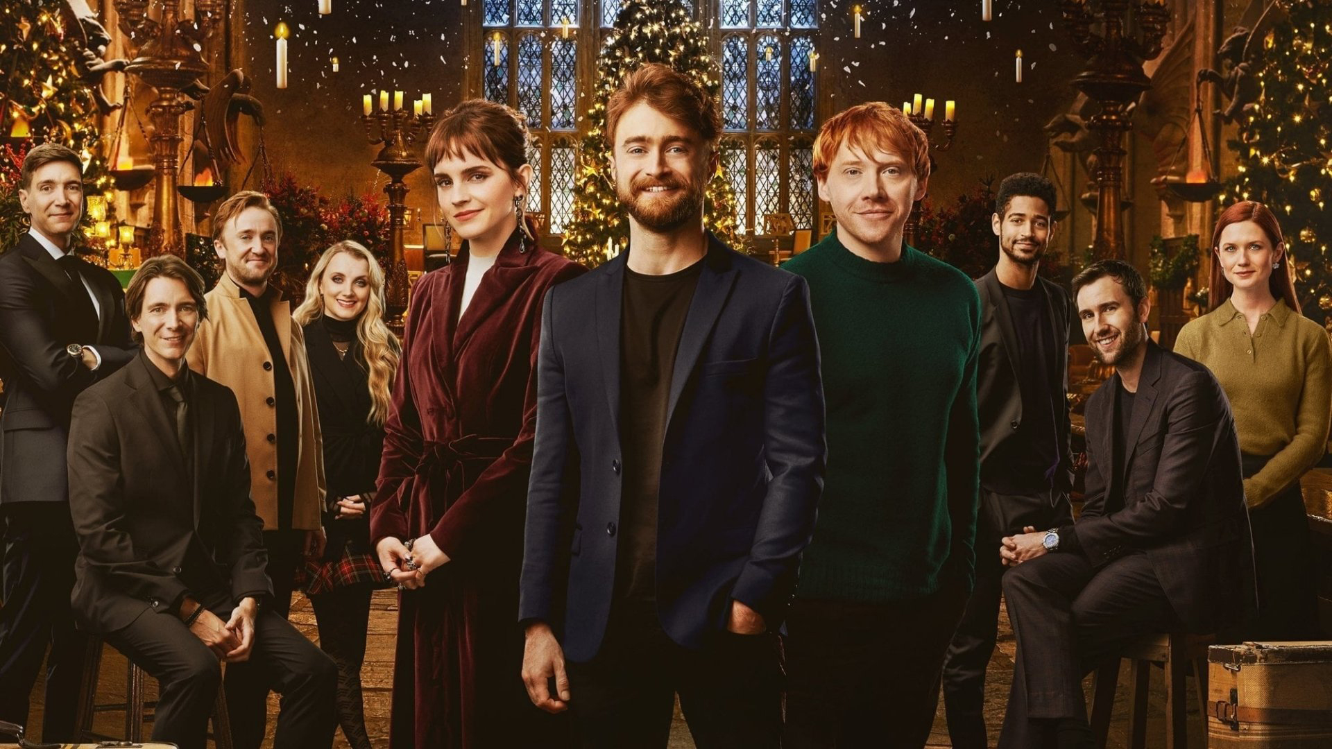 Alfred Enoch Bonnie Wright Daniel Radcliffe Emma Watson Evanna Lynch James Phelps HD Harry Potter th Anniversary Return to Hogwarts
