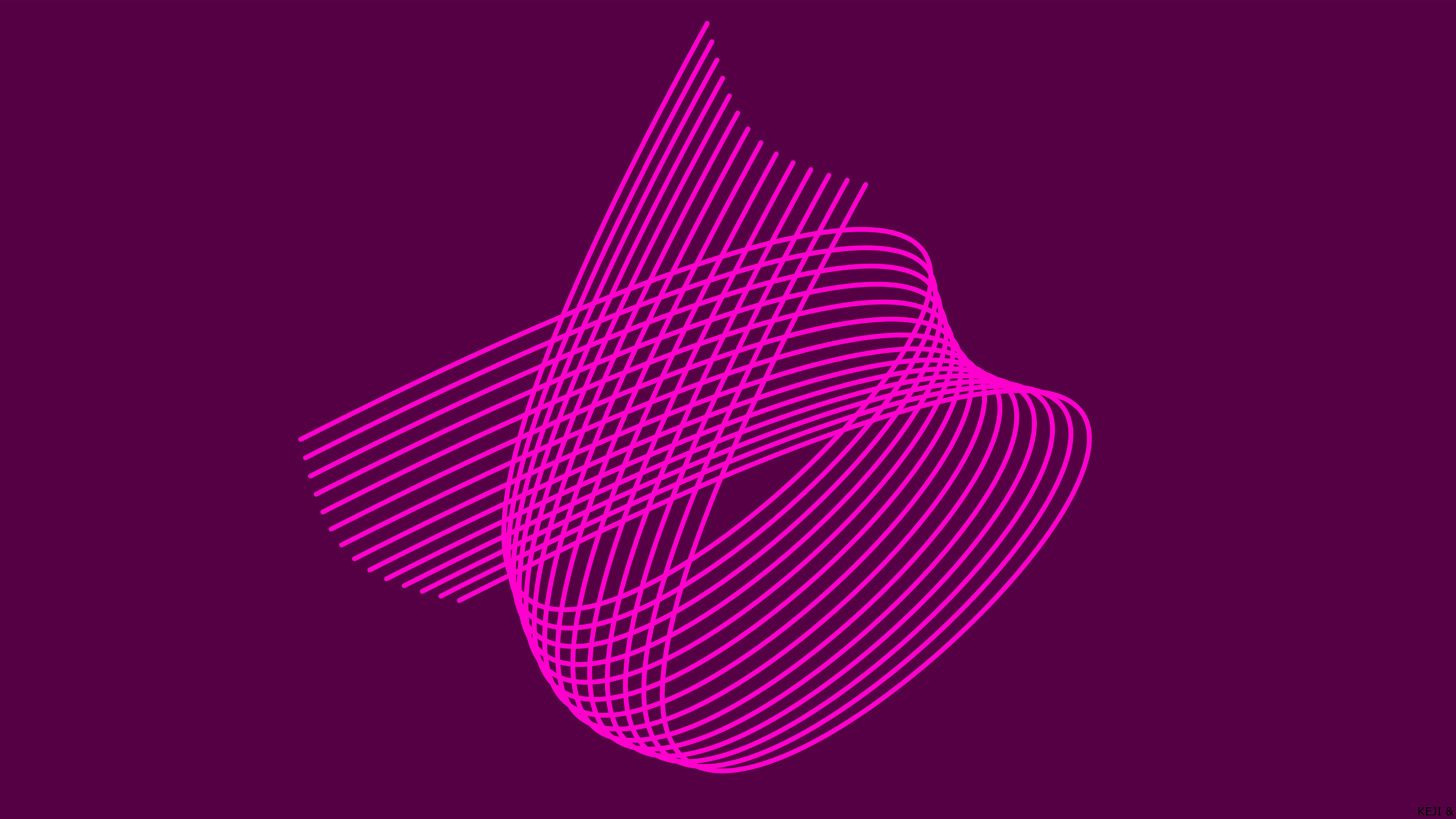 Digital Lines Abstract K K HD Purple